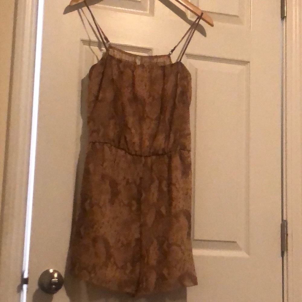 7DAYWKND snakeskin print romper
